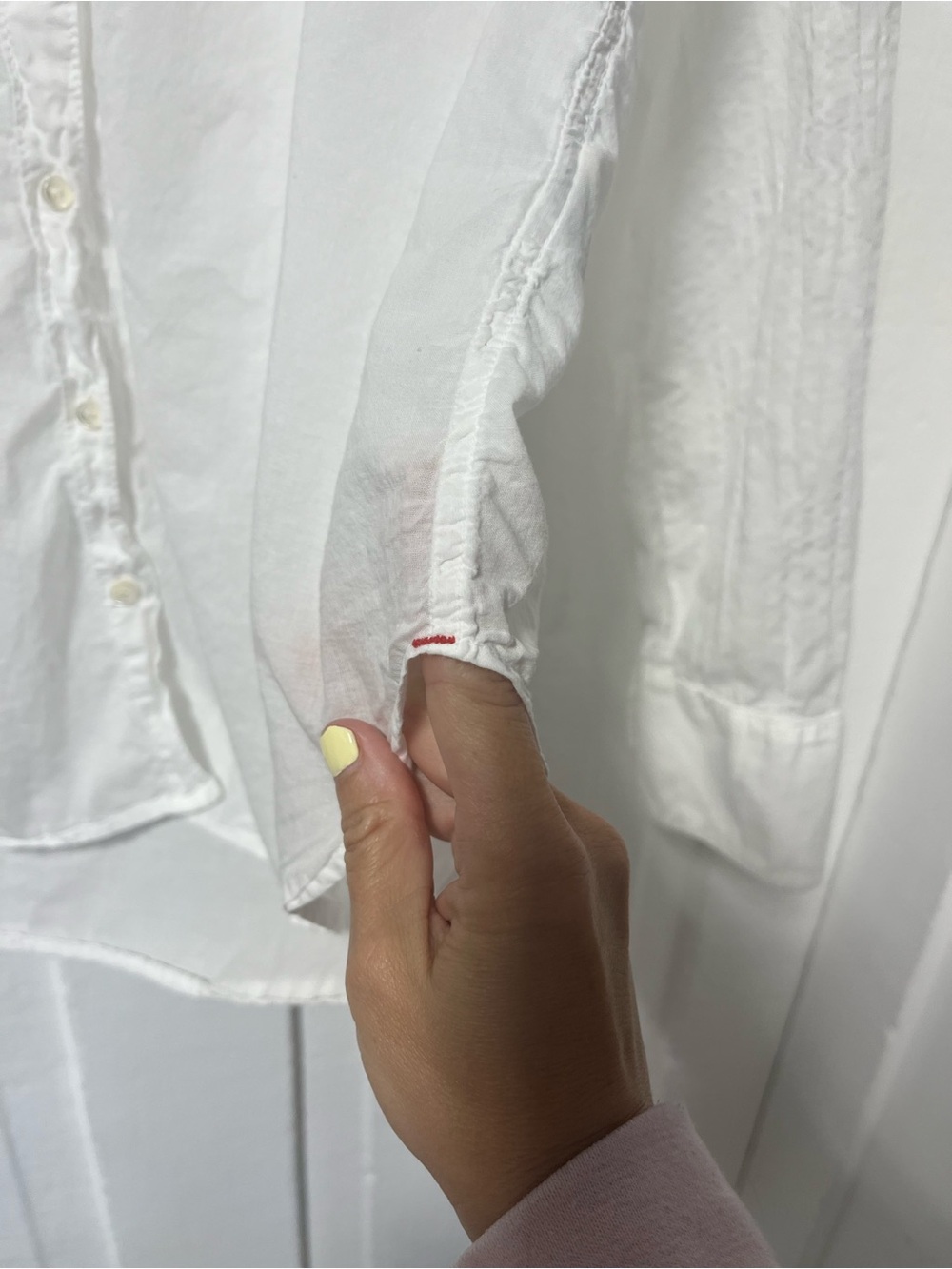 Xirena Beau button down collared classic cotton shirt white size S - Picture 5 of 8